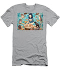 1 a Girl with Blue Hair Having a Tea Party with Different Kind of N Akkash T-Shirt
