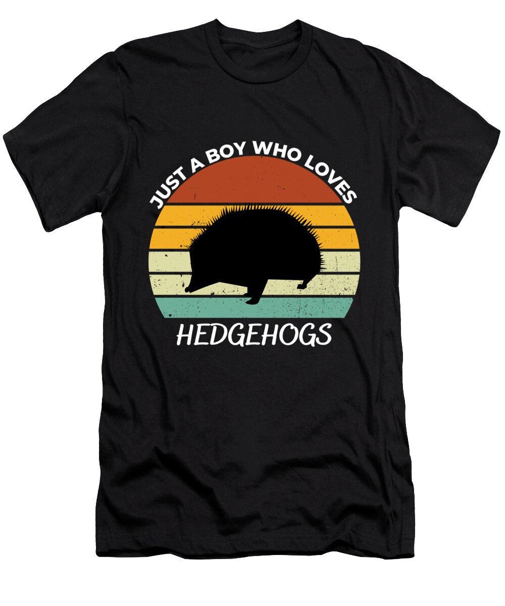 1 Just a Boy Who Loves Hedgehogs Chomper Designs T-Shirt
