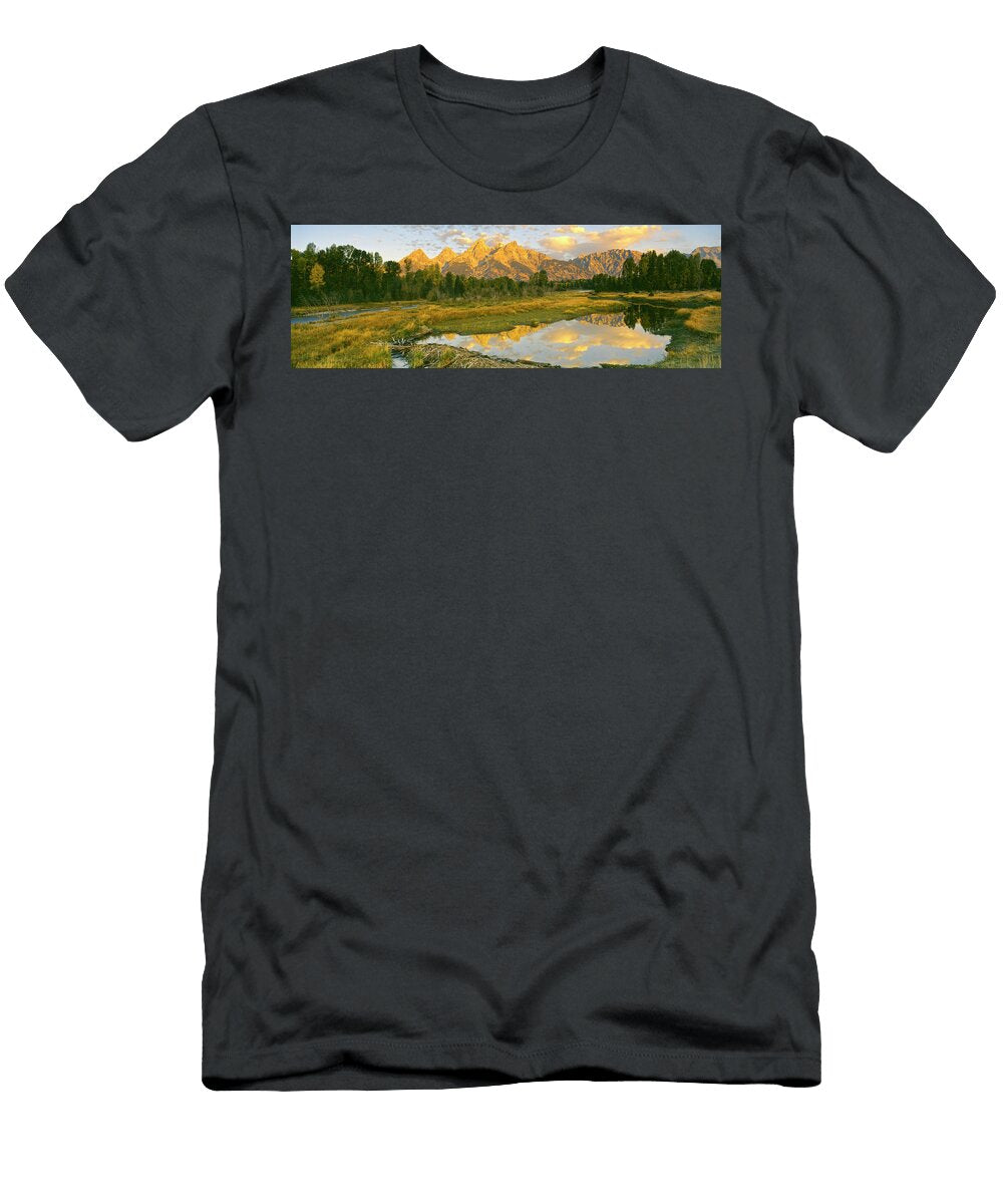 1 Reflection of Clouds on Water Beaver Panoramic Images T-Shirt