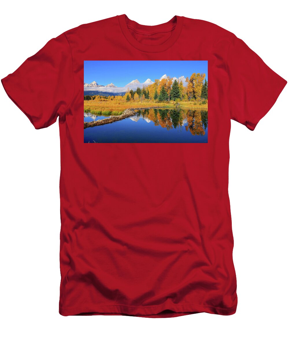 Beaver Pond Autumn Reflections Greg Norrell T-Shirt