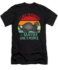 Cute Ferret Retro Sunset Funny Ferret Animal Lover Orgence Matungwa T-Shirt