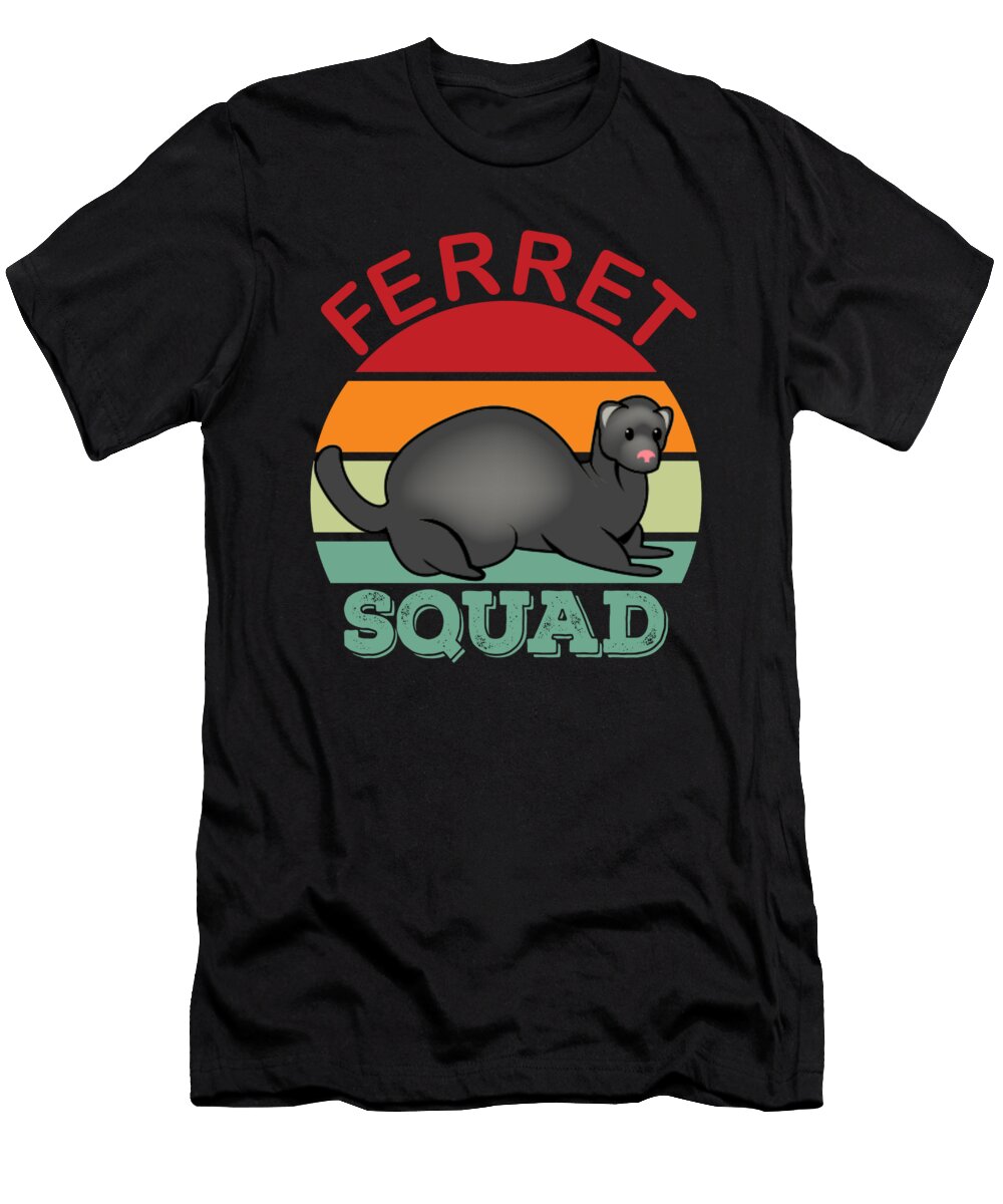 Ferret Squad Funny Ferret Owner Animal Lover Orgence Matungwa T-Shirt