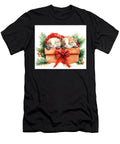 Ferrets Adorable Kittens Sleeping in a Christmas Gift Box Grover Mcclure T-Shirt