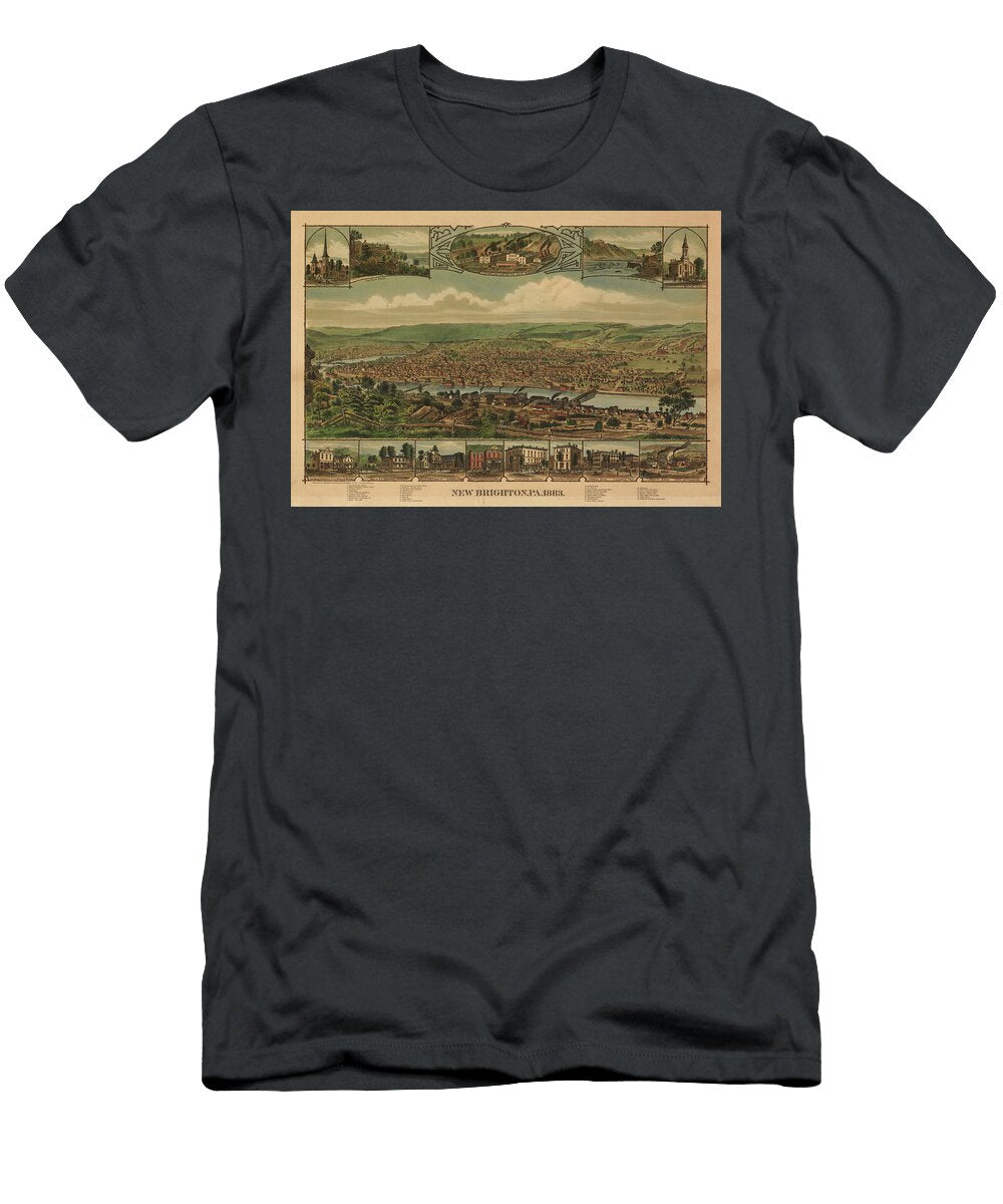 New Brighton Pa 1883 Charles Lewis Fussell T-Shirt