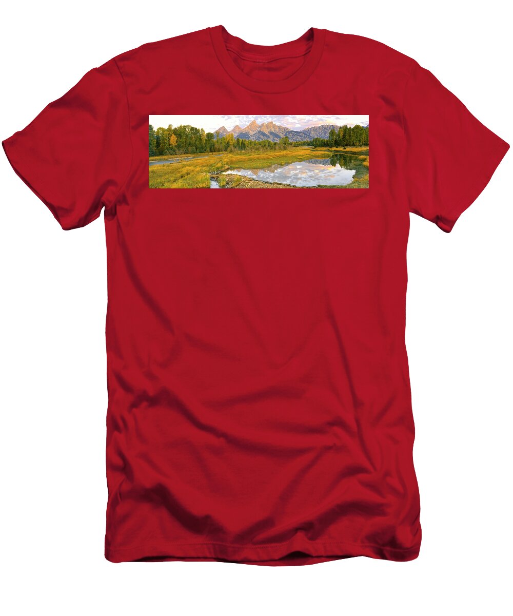 Reflection of Clouds on Water Beaver Panoramic Images T-Shirt