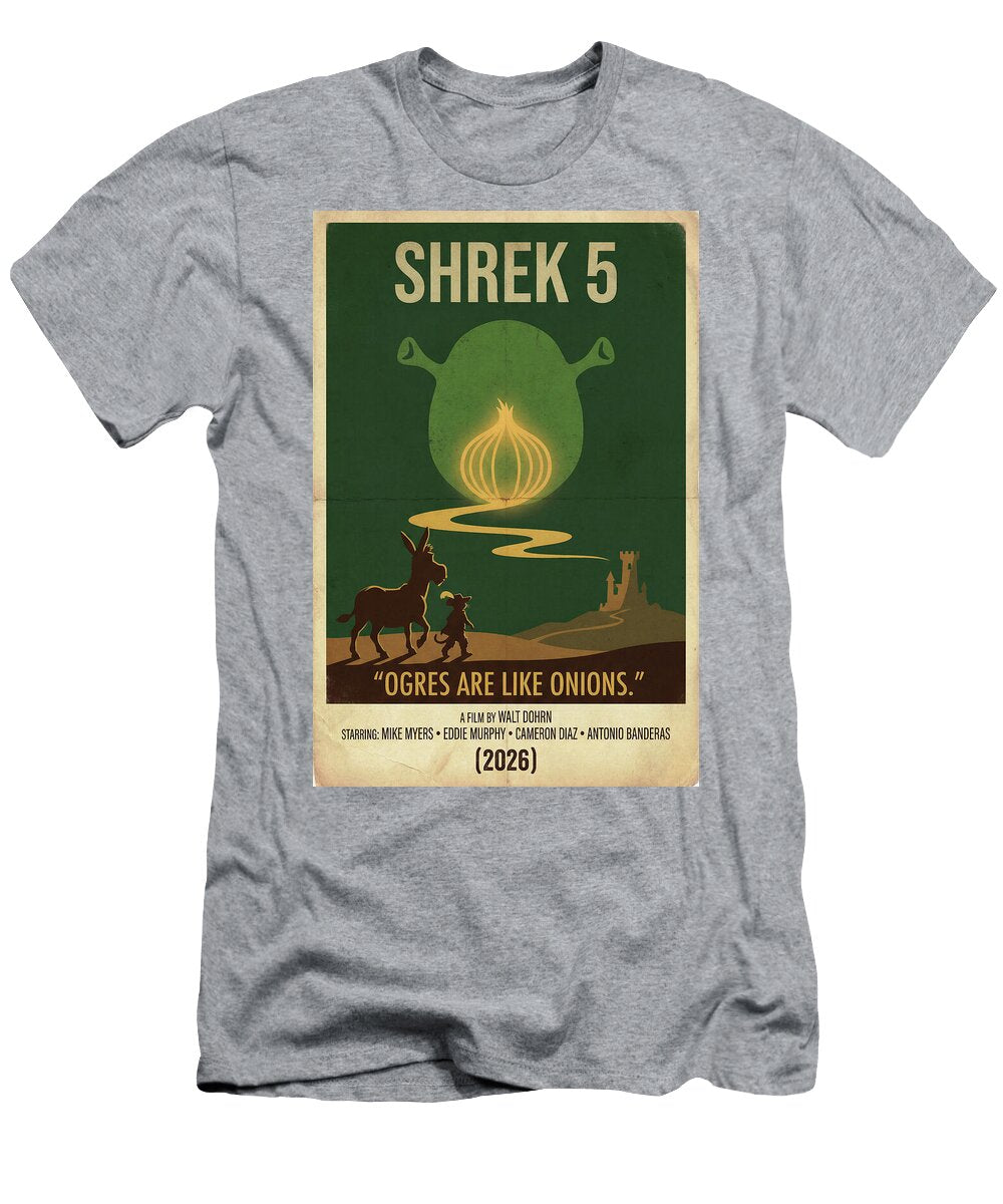 Shrek 5 Minimal Movie Poster Retro Film Poster Vintage 2026 Sampadart Gallery T-Shirt