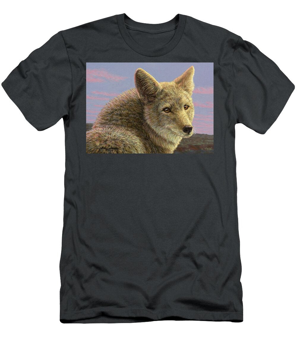 Study of a Coyote James W Johnson T-Shirt