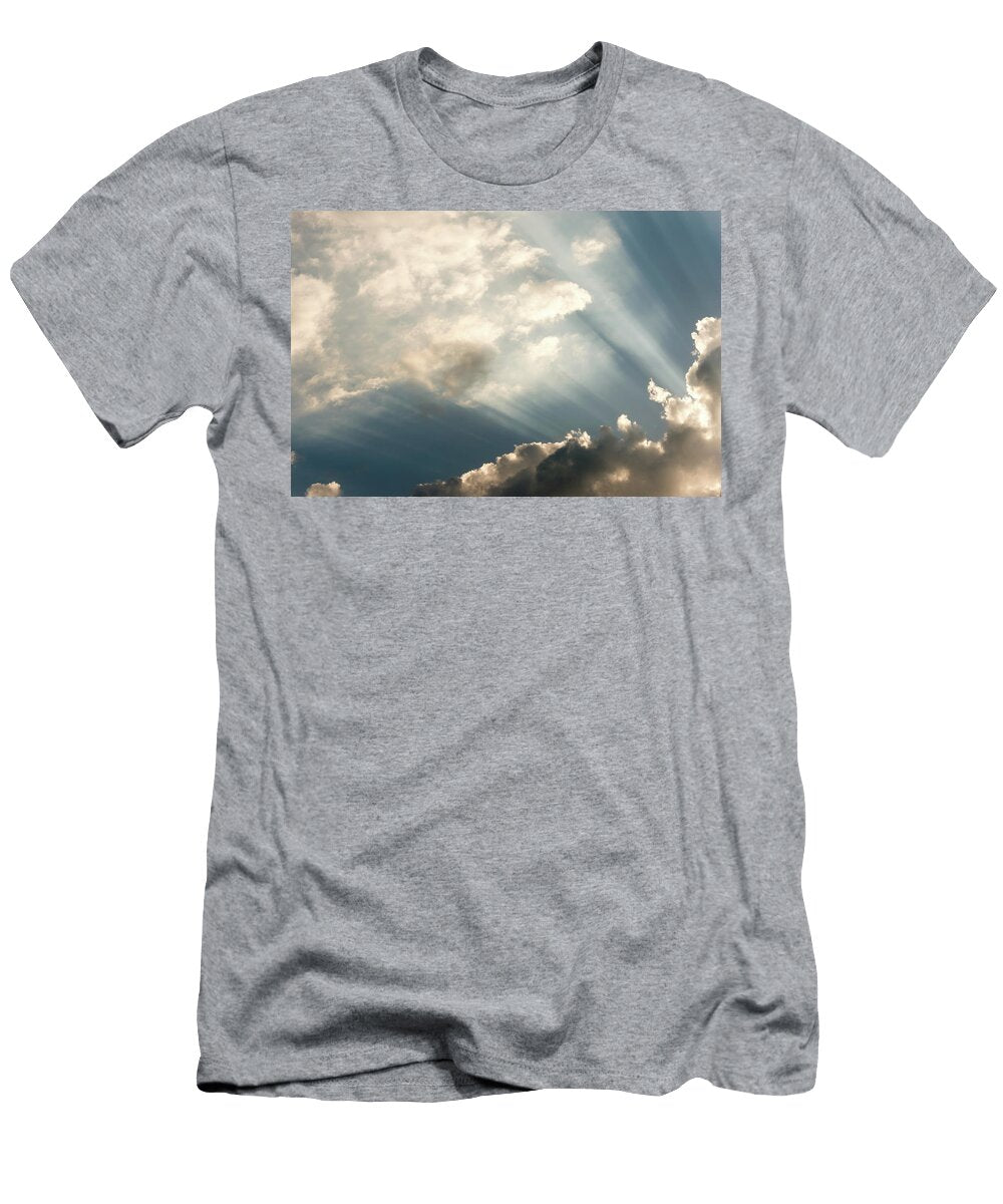Sun Casting Beams Trough the Clouds Johan Ferret T-Shirt