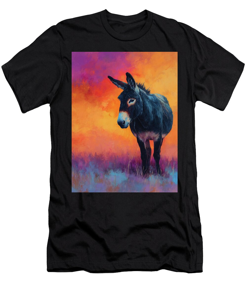 Sunset Burro Lisa S Baker T-Shirt