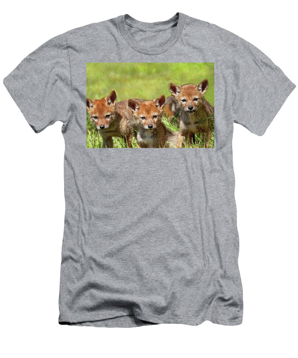 Terrible Trio Baby Coyotes Peggy Collins T-Shirt
