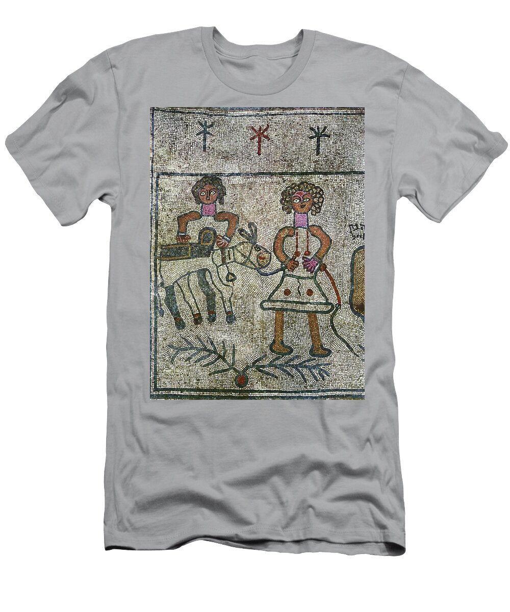 The Sacrifice of Isaac Detail Servants Leading a Donkey Mosaicists Marianos and Hanina Mosaicists Marianos and Hanina 6th Ce T-Shirt